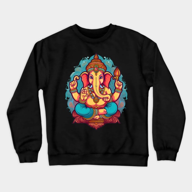 Ganesh Vector 1 Crewneck Sweatshirt by Digitalys Studios